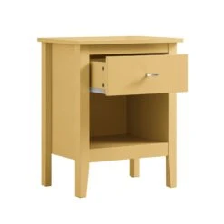 Oakham 1-Drawer Bedside Table, Rattan Yellow 21 Oakham 1-Drawer Bedside Table, Rattan Yellow -Daals Store FT BST 06 SAFYEL WB3