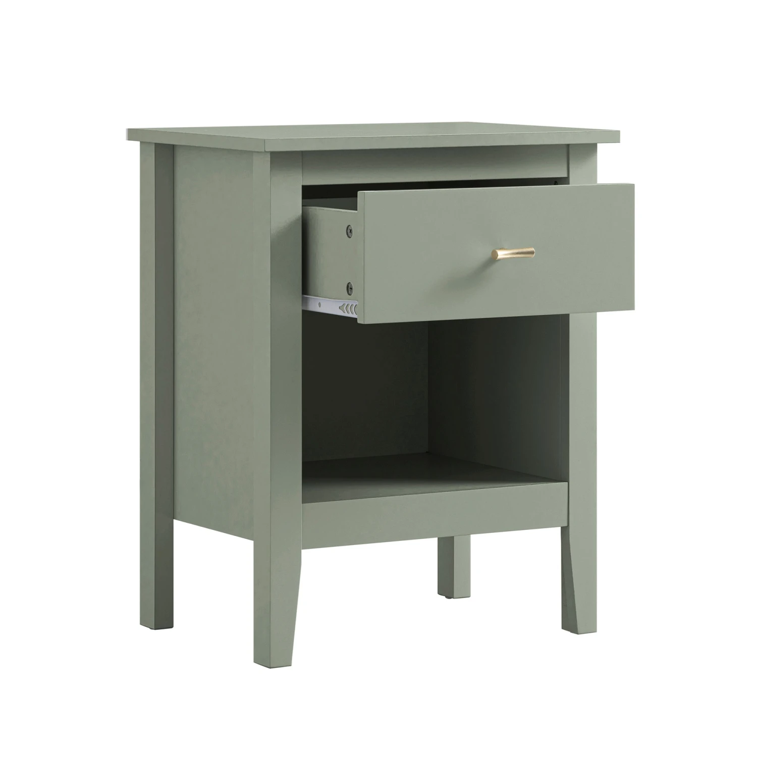 Oakham 1-Drawer Bedside Table, Desert Sage 9 Oakham 1-Drawer Bedside Table, Desert Sage - Image 9