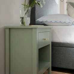 Oakham 1-Drawer Bedside Table, Desert Sage 17 Oakham 1-Drawer Bedside Table, Desert Sage -Daals Store FT BST 06 SAGE scene4