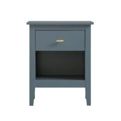 Oakham 1-Drawer Bedside Table, Stormy Blue 16 Oakham 1-Drawer Bedside Table, Stormy Blue -Daals Store FT BST 06 STORM WB1