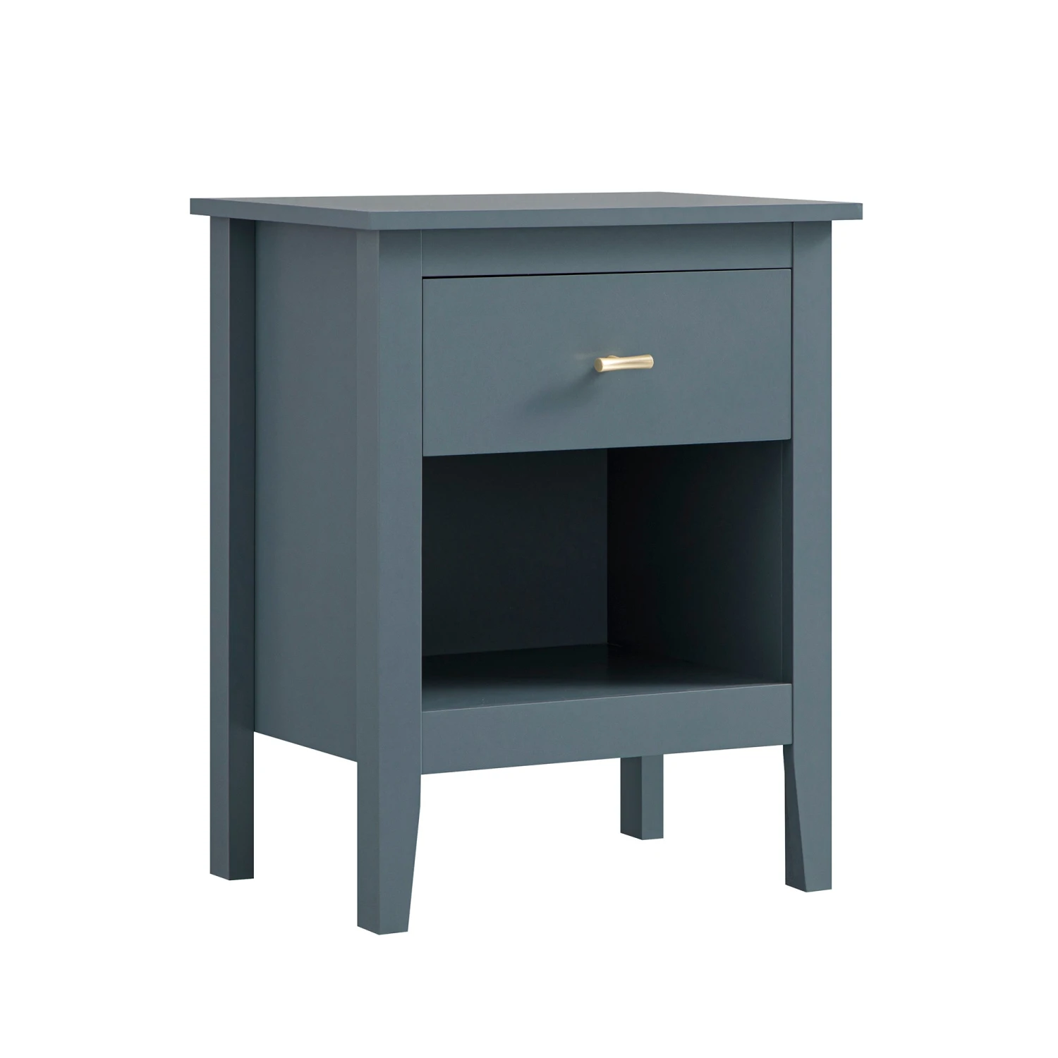 Oakham 1-Drawer Bedside Table, Stormy Blue 6 Oakham 1-Drawer Bedside Table, Stormy Blue - Image 6