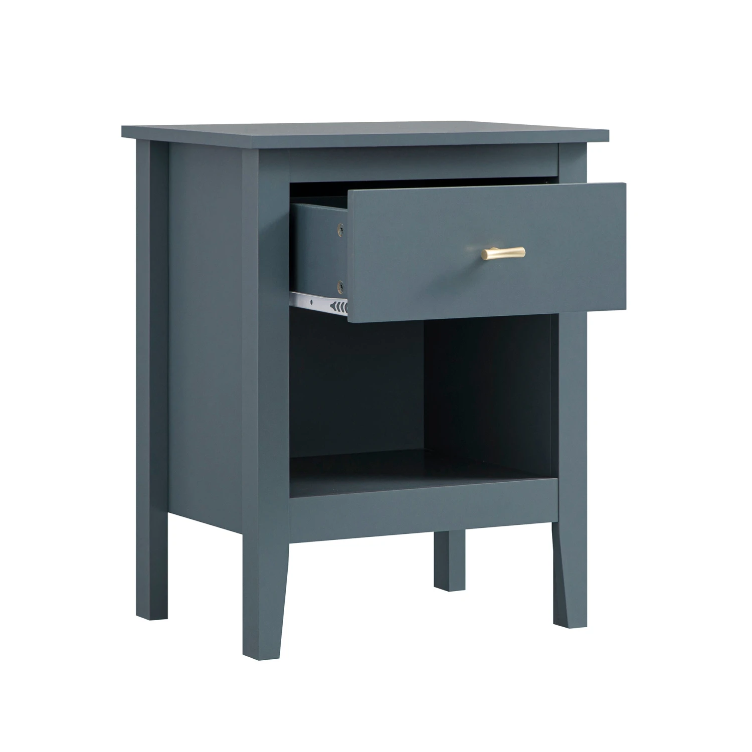 Oakham 1-Drawer Bedside Table, Stormy Blue 8 Oakham 1-Drawer Bedside Table, Stormy Blue - Image 8