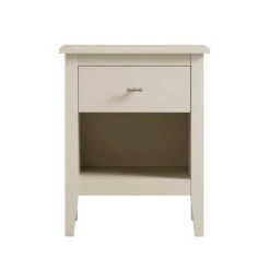 Oakham 1-Drawer Bedside Table, Shaded White 16 Oakham 1-Drawer Bedside Table, Shaded White -Daals Store FT BST 06 WHITE WB1