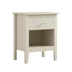 Oakham 1-Drawer Bedside Table, Shaded White 17 Oakham 1-Drawer Bedside Table, Shaded White -Daals Store FT BST 06 WHITE WB2