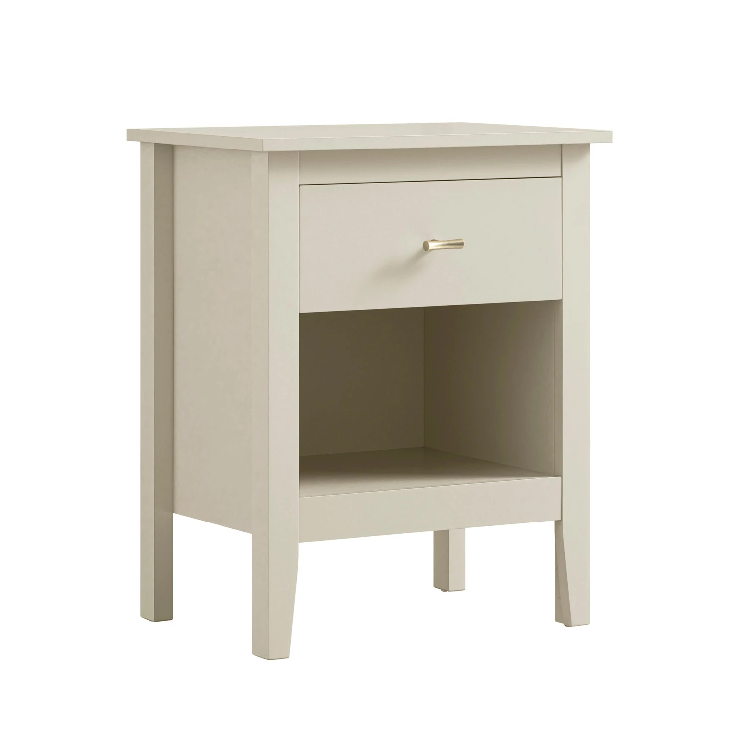 Oakham 1-Drawer Bedside Table, Shaded White 6 Oakham 1-Drawer Bedside Table, Shaded White - Image 6