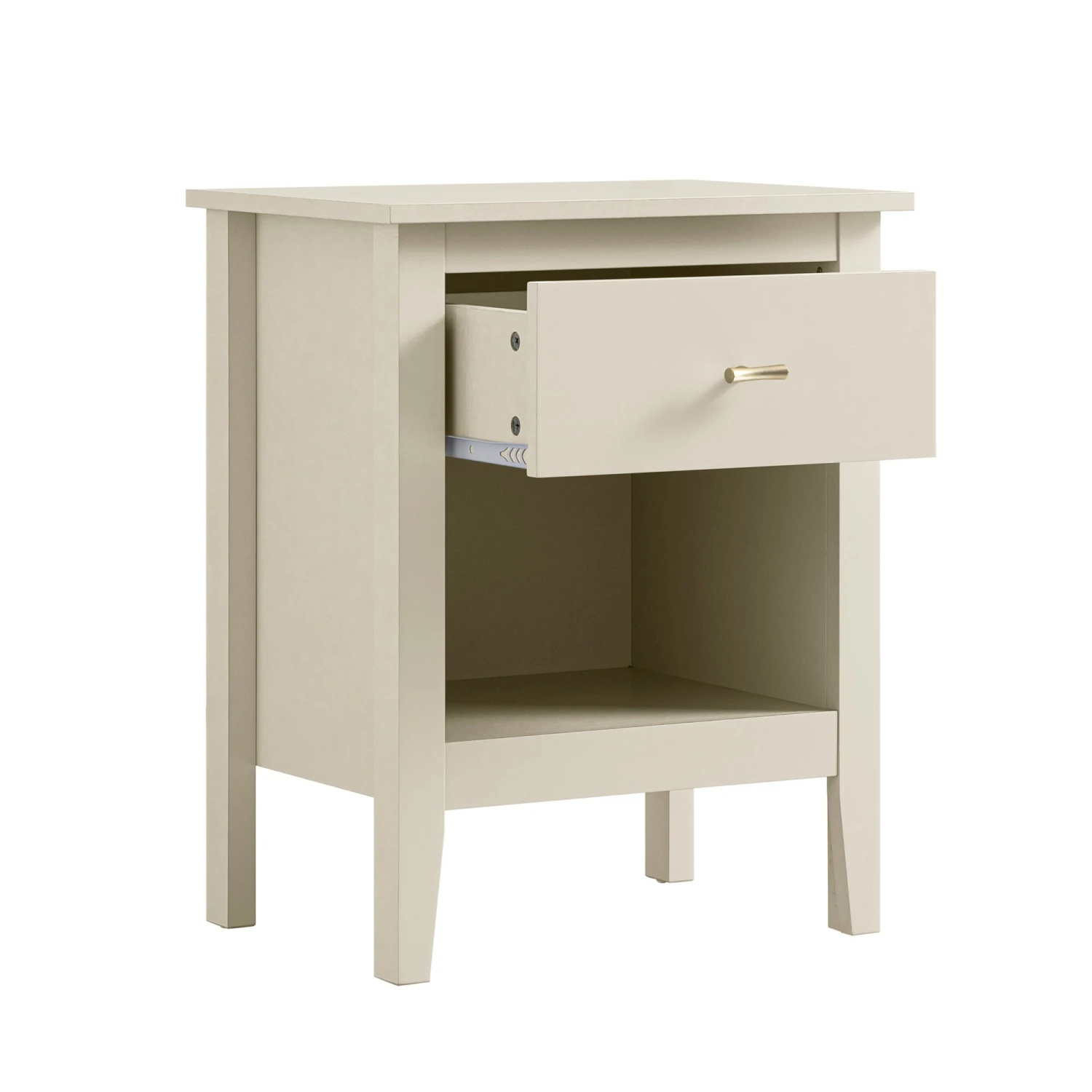 Oakham 1-Drawer Bedside Table, Shaded White 8 Oakham 1-Drawer Bedside Table, Shaded White - Image 8