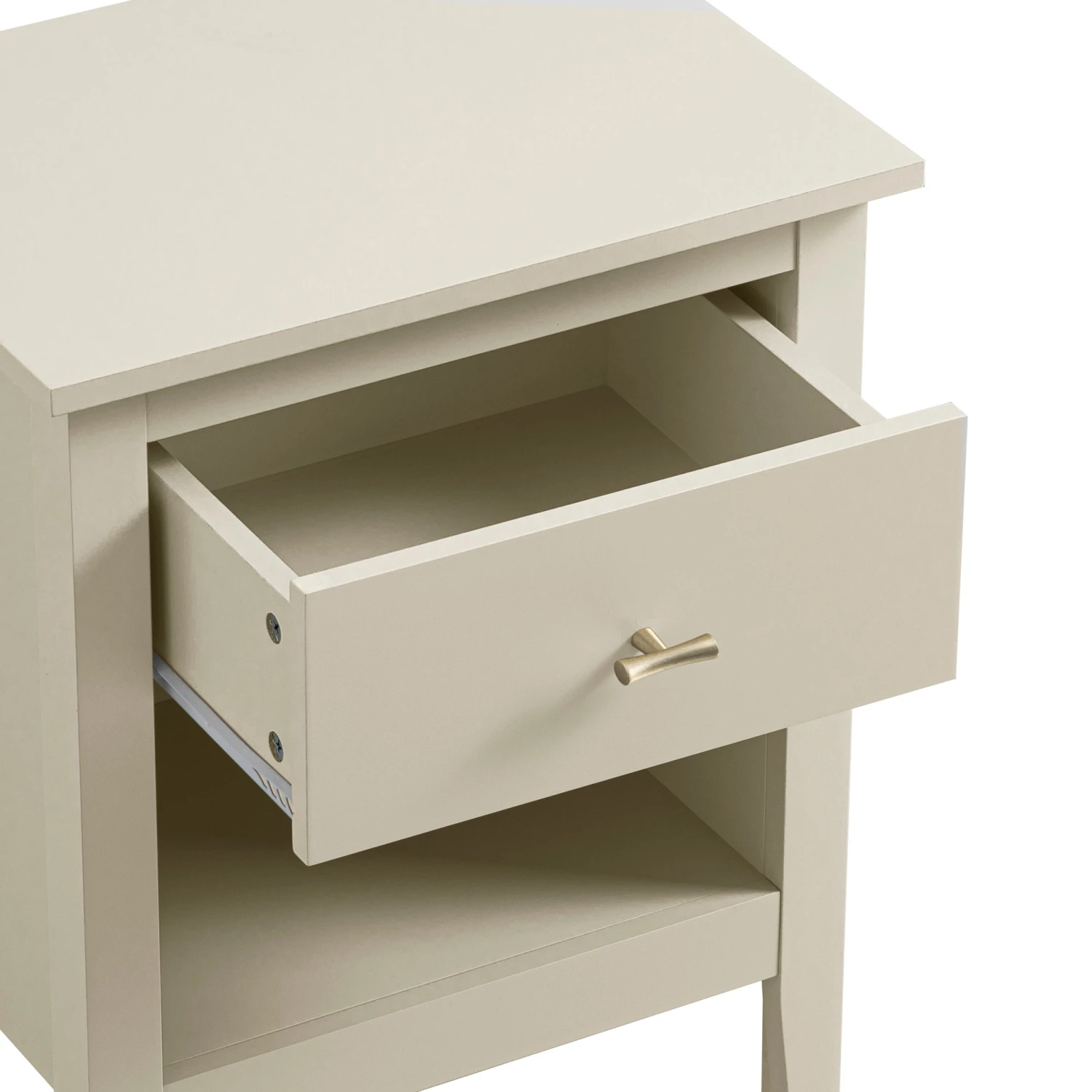 Oakham 1-Drawer Bedside Table, Shaded White 12 Oakham 1-Drawer Bedside Table, Shaded White - Image 12