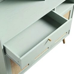 Frances Woven Rattan Kitchen Cabinet, Mint 24 Frances Woven Rattan Kitchen Cabinet, Mint -Daals Store FT BUFFET 01 SAGE detail2