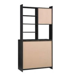 Frances Woven Rattan Dresser, Black 25 Frances Woven Rattan Dresser, Black -Daals Store FT BUFFET 02 BLACK WB7