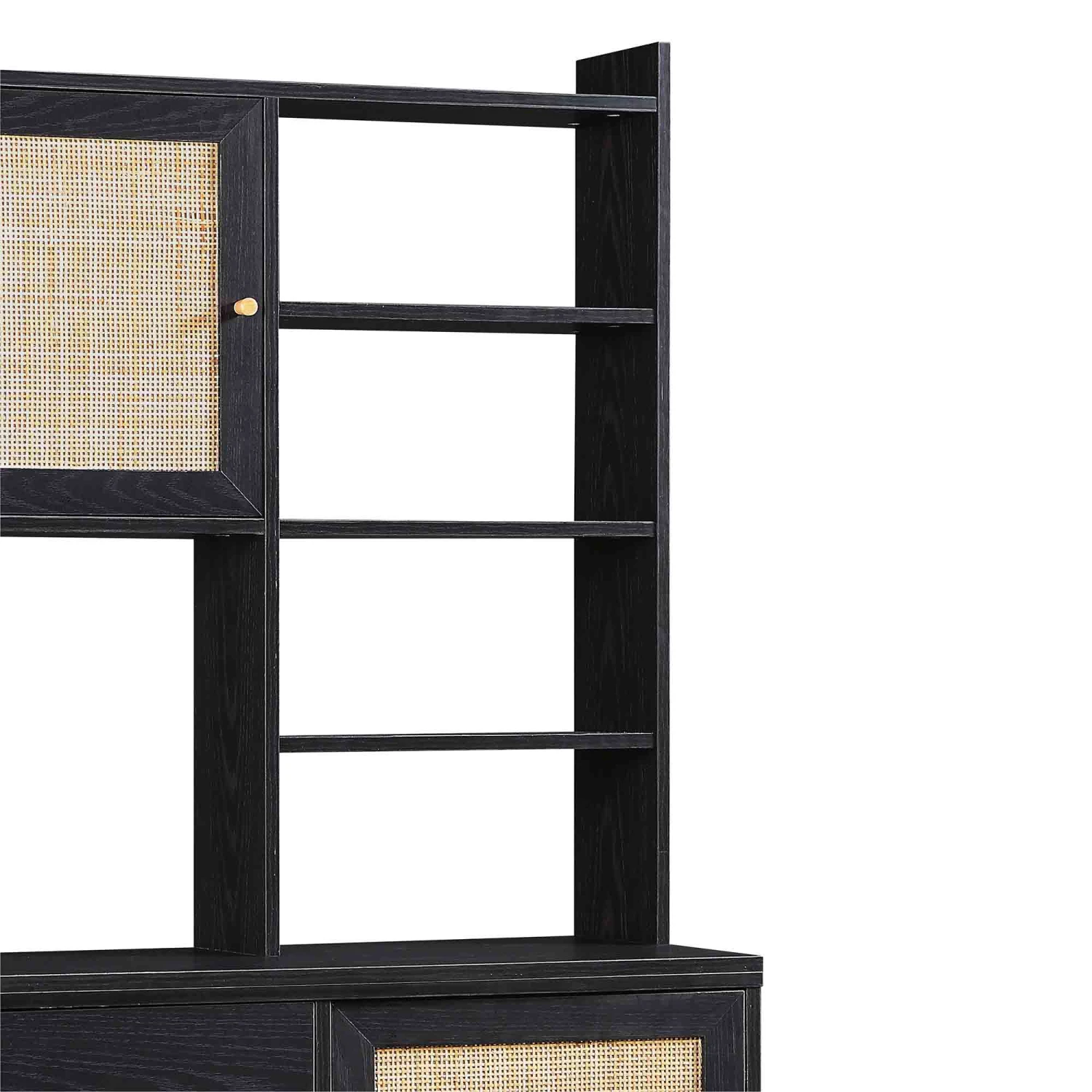 Frances Woven Rattan Dresser, Black 12 Frances Woven Rattan Dresser, Black - Image 12