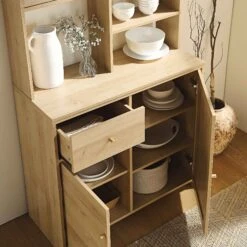 Frances Woven Rattan Dresser, Natural 15 Frances Woven Rattan Dresser, Natural -Daals Store FT BUFFET 02 NAT scene2