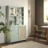 Frances Woven Rattan Dresser, Mint 18 Frances Woven Rattan Dresser, Mint -Daals Store FT BUFFET 02 SAGE main