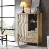 Frances Woven Rattan Display Cabinet, Natural -Daals Store FT CAB 01 NAT main