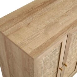 Frances Woven Rattan Drinks Cabinet, Natural -Daals Store FT CAB 02 NAT detail1
