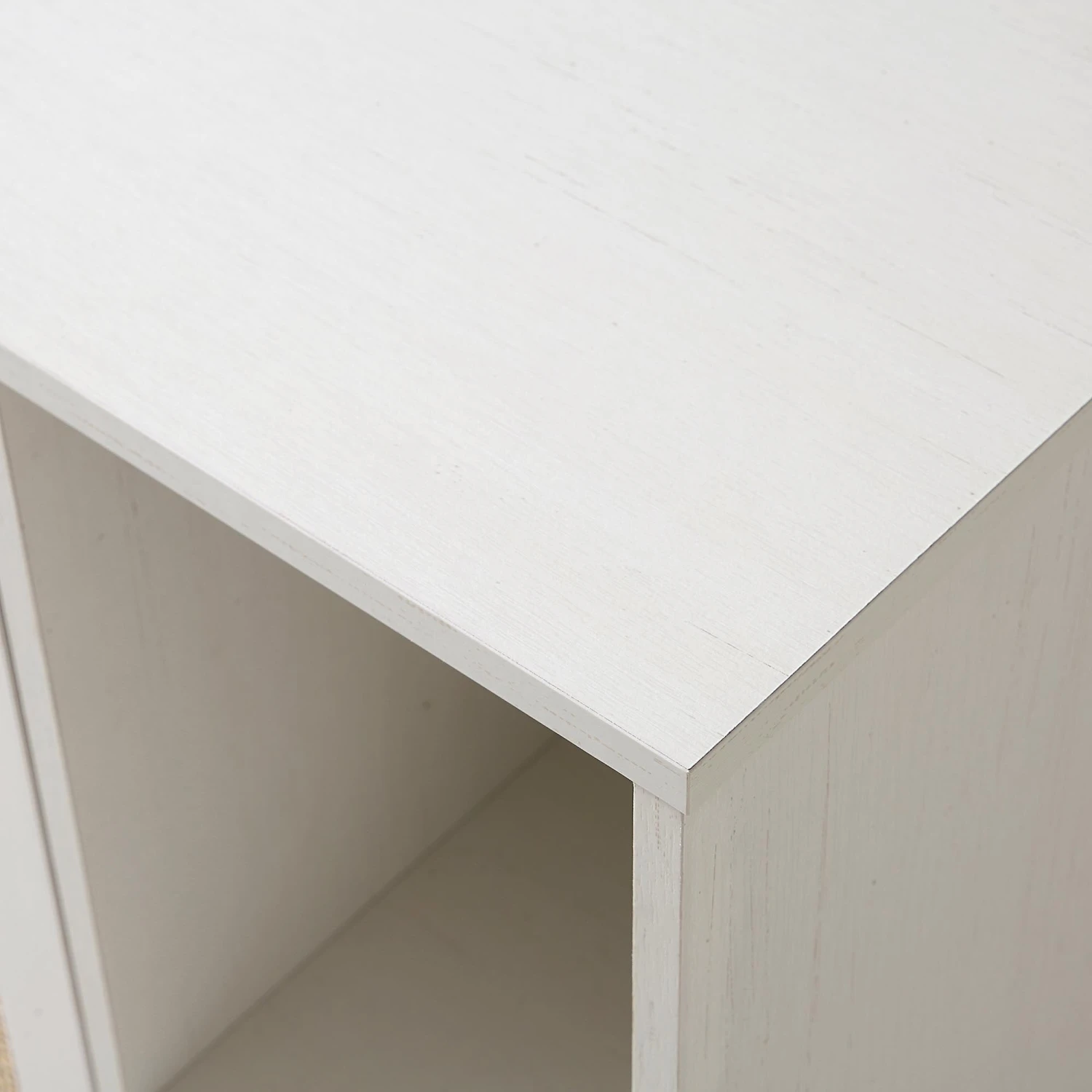 Frances Woven Rattan Drinks Cabinet, White 11 Frances Woven Rattan Drinks Cabinet, White - Image 11