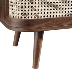 Izzy Curved Rattan 2-Door Small Sideboard, Walnut -Daals Store FT CAB 03 WALN detail4