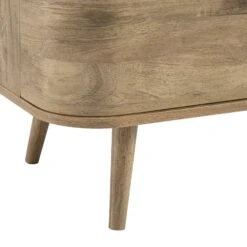 Izzy Curved Rattan 1-Drawer Small Sideboard, Natural -Daals Store FT CAB 05 NAT detail4