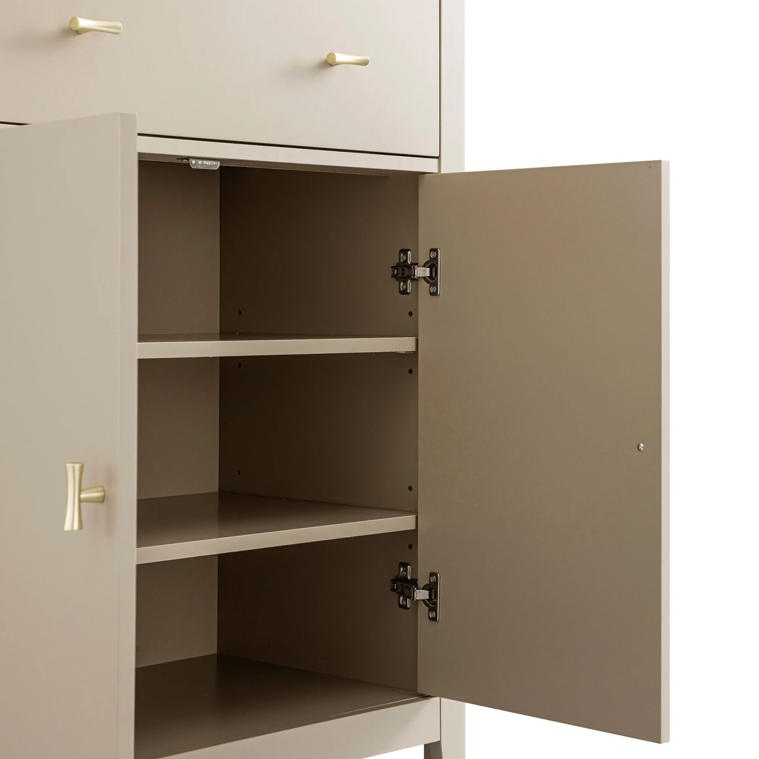 Oakham Small Sideboard With Drawer, Deep Greige 15 Oakham Small Sideboard With Drawer, Deep Greige - Image 15