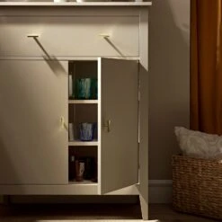 Oakham Small Sideboard With Drawer, Deep Greige 18 Oakham Small Sideboard With Drawer, Deep Greige -Daals Store FT CAB 06 BEIGE scene3