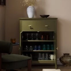 Oakham Small Sideboard With Drawer, Olive Grove -Daals Store FT CAB 06 DOLIVE scene2