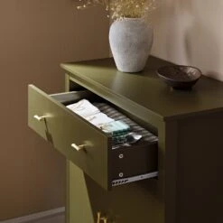 Oakham Small Sideboard With Drawer, Olive Grove -Daals Store FT CAB 06 DOLIVE scene3