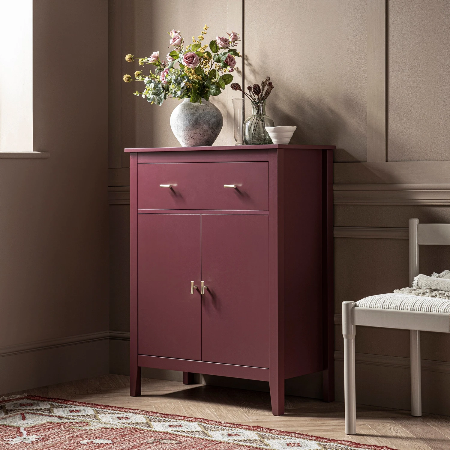 Oakham Small Sideboard With Drawer, Wild Cherry 3 Oakham Small Sideboard With Drawer, Wild Cherry - Image 3