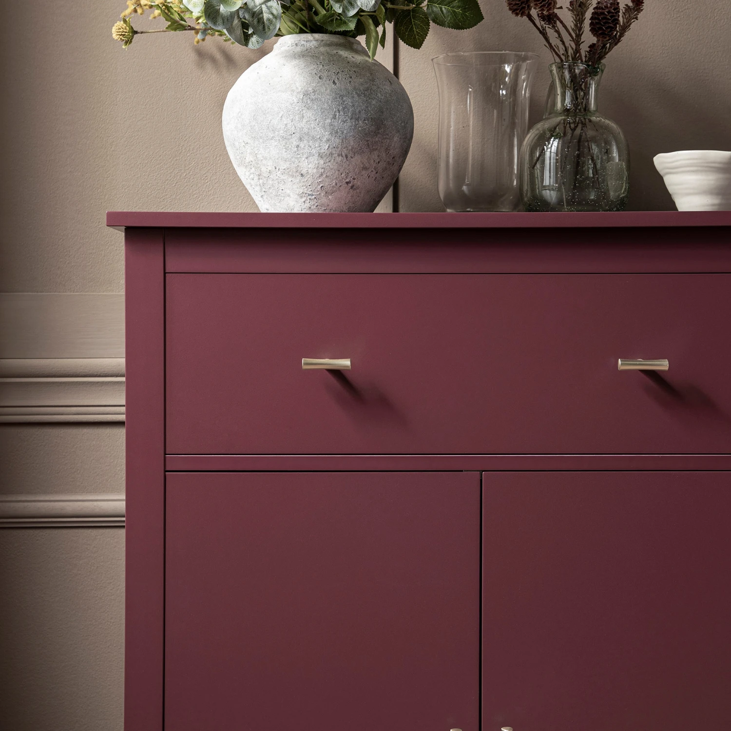Oakham Small Sideboard With Drawer, Wild Cherry 4 Oakham Small Sideboard With Drawer, Wild Cherry - Image 4