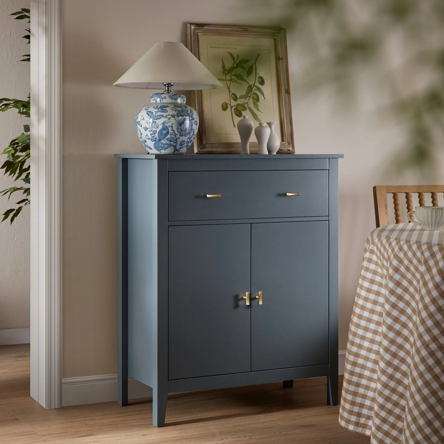 Oakham Small Sideboard With Drawer, Stormy Blue 1 Oakham Small Sideboard With Drawer, Stormy Blue