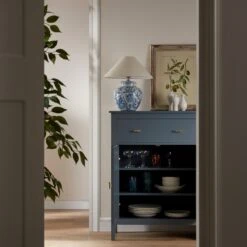 Oakham Small Sideboard With Drawer, Stormy Blue 18 Oakham Small Sideboard With Drawer, Stormy Blue -Daals Store FT CAB 06 STORM scene2