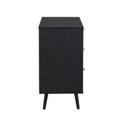 Anya Woven Rattan Chest Of 3 Drawer In Black Colour 11 Anya Woven Rattan Chest Of 3 Drawer In Black Colour -Daals Store FT COD 001 BLACK WB2