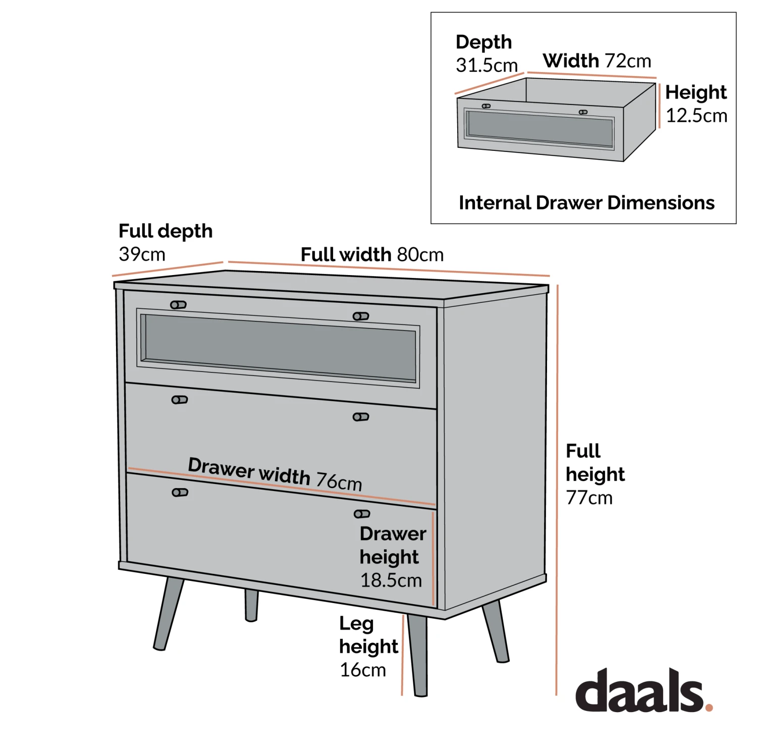 Anya Woven Rattan Chest Of 3 Drawer In Natural Colour 6 Anya Woven Rattan Chest Of 3 Drawer In Natural Colour - Image 6