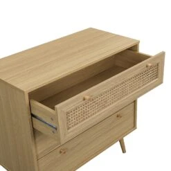 Anya Woven Rattan Chest Of 3 Drawer In Natural Colour 16 Anya Woven Rattan Chest Of 3 Drawer In Natural Colour -Daals Store FT COD 001 NATURAL detail2