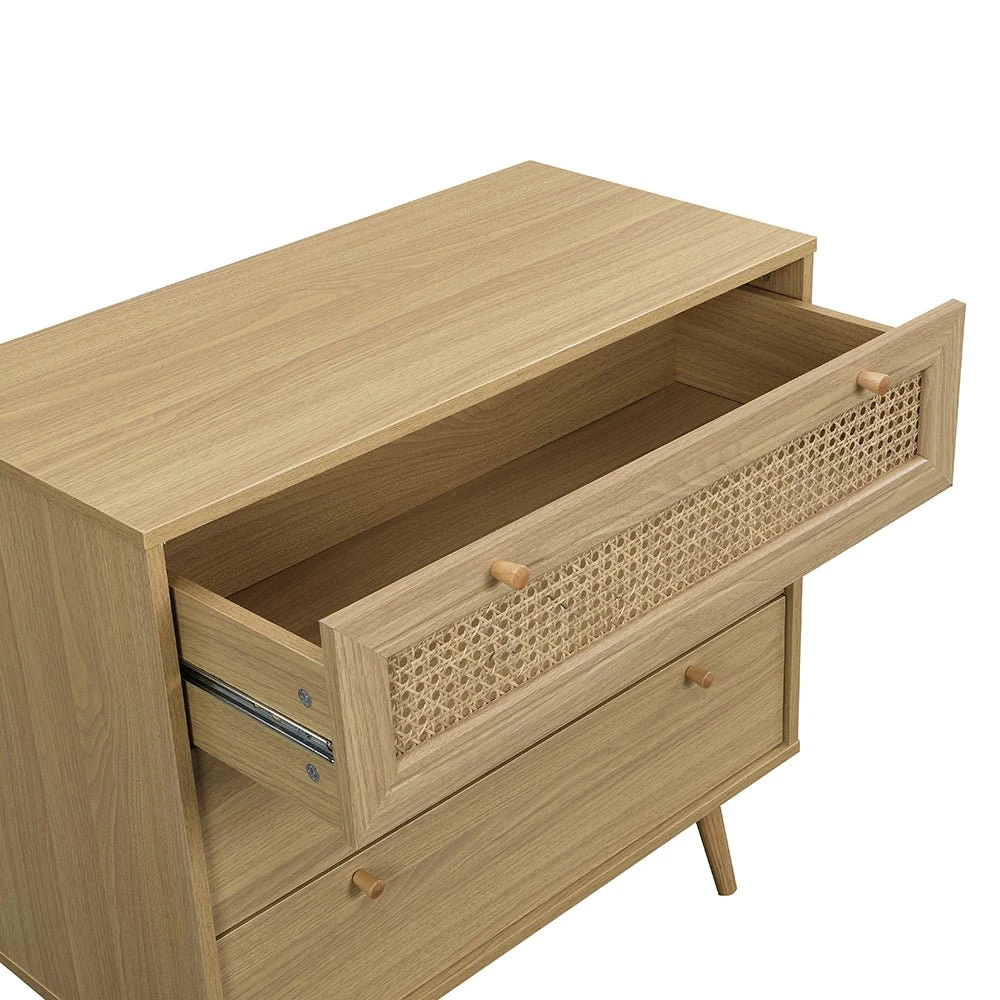 Anya Woven Rattan Chest Of 3 Drawer In Natural Colour 8 Anya Woven Rattan Chest Of 3 Drawer In Natural Colour - Image 8
