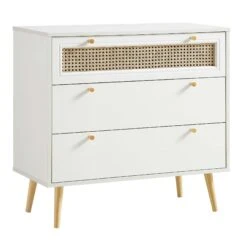 Anya Woven Rattan Chest Of 3 Drawers In White 13 Anya Woven Rattan Chest Of 3 Drawers In White -Daals Store FT COD 001 WHITE WB1