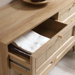 Frances Woven Rattan Chest Of 6 Drawers, Natural -Daals Store FT COD 002 NAT detail4