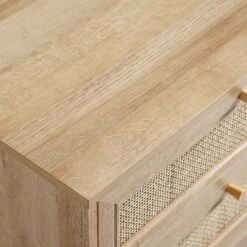 Frances Woven Rattan Chest Of 6 Drawers, Natural -Daals Store FT COD 002 NAT detail5