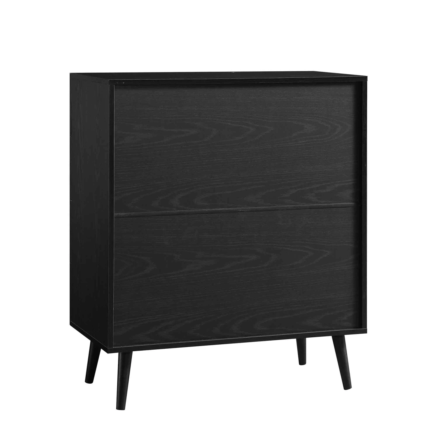 Frances Woven Rattan Tall Chest Of 4 Drawers, Black 10 Frances Woven Rattan Tall Chest Of 4 Drawers, Black - Image 10