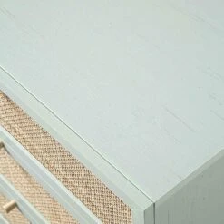 Frances Woven Rattan Tall Chest Of 4 Drawers, Mint -Daals Store FT COD 04 SAGE detail3