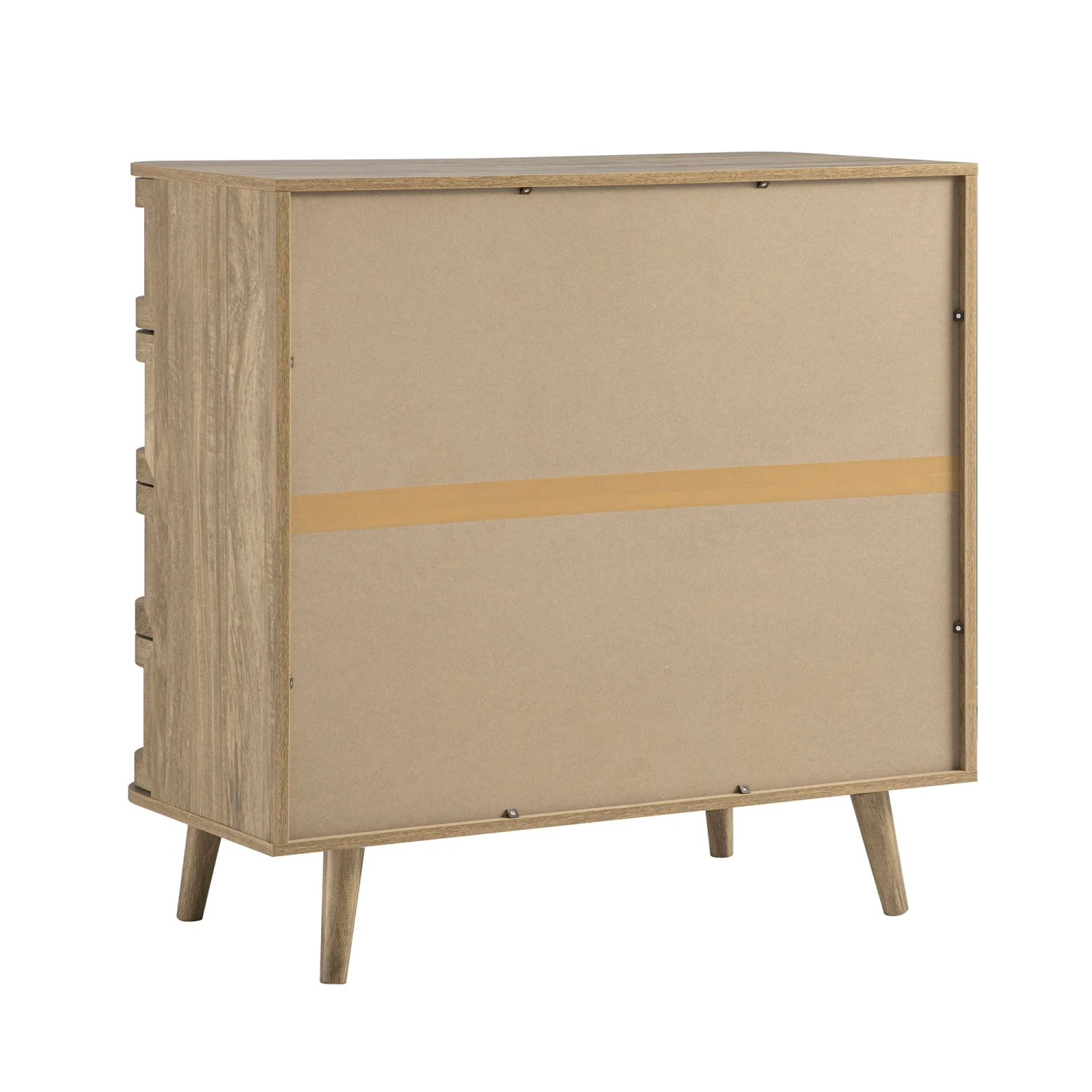 Izzy Curved Rattan Chest Of 5 Drawers, Natural 12 Izzy Curved Rattan Chest Of 5 Drawers, Natural - Image 12