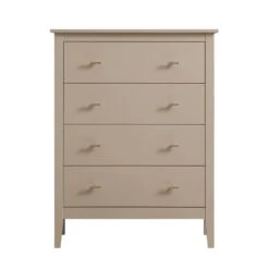 Oakham Chest Of 4 Drawers, Deep Greige