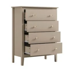 Oakham Chest Of 4 Drawers, Deep Greige 11 Oakham Chest Of 4 Drawers, Deep Greige -Daals Store FT COD 07 BEIGE WB3