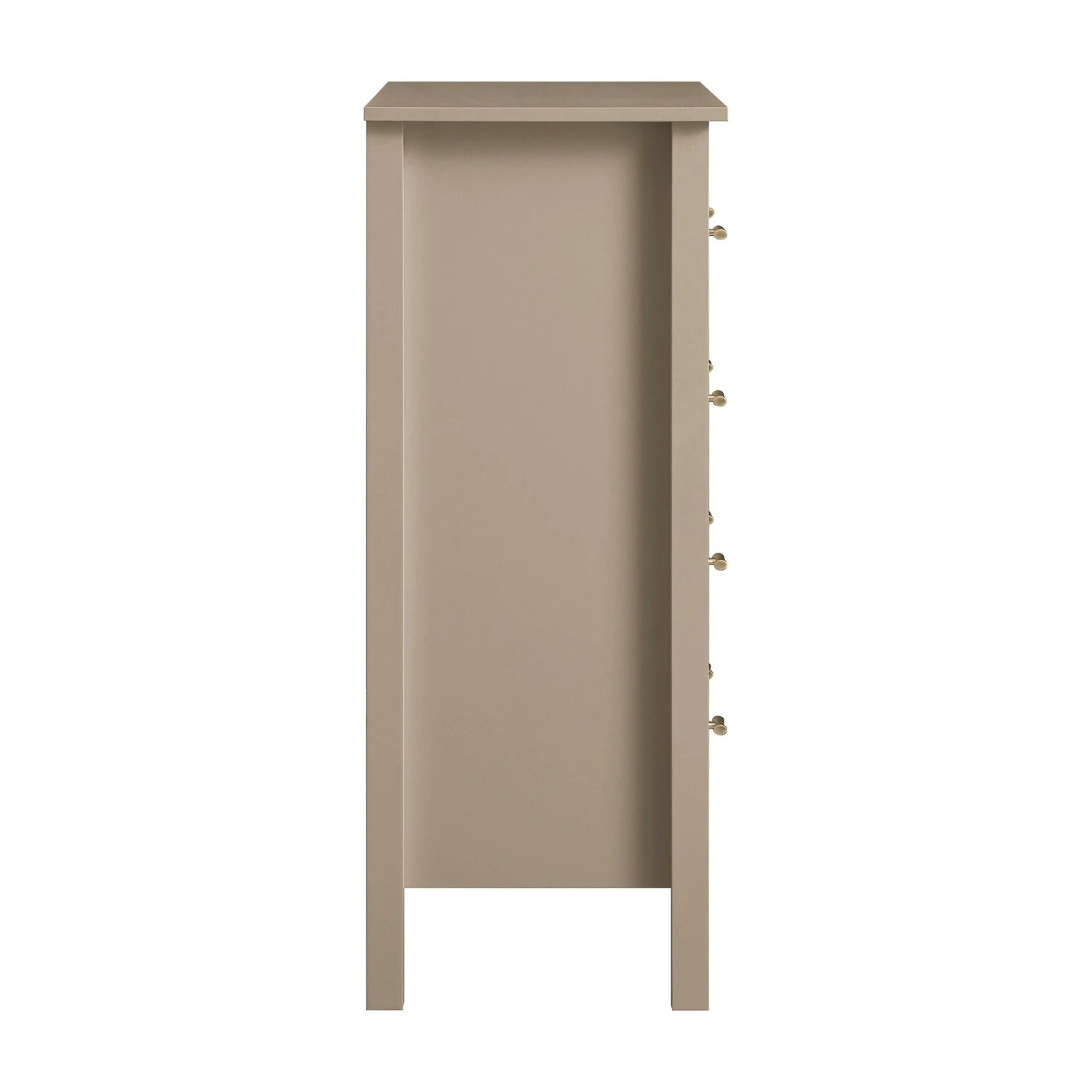 Oakham Chest Of 4 Drawers, Deep Greige 5 Oakham Chest Of 4 Drawers, Deep Greige - Image 5