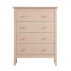 Oakham Chest Of 4 Drawers, Nude Pink 18 Oakham Chest Of 4 Drawers, Nude Pink -Daals Store FT COD 07 NUDE WB1
