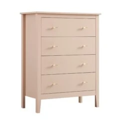 Oakham Chest Of 4 Drawers, Nude Pink 19 Oakham Chest Of 4 Drawers, Nude Pink -Daals Store FT COD 07 NUDE WB2