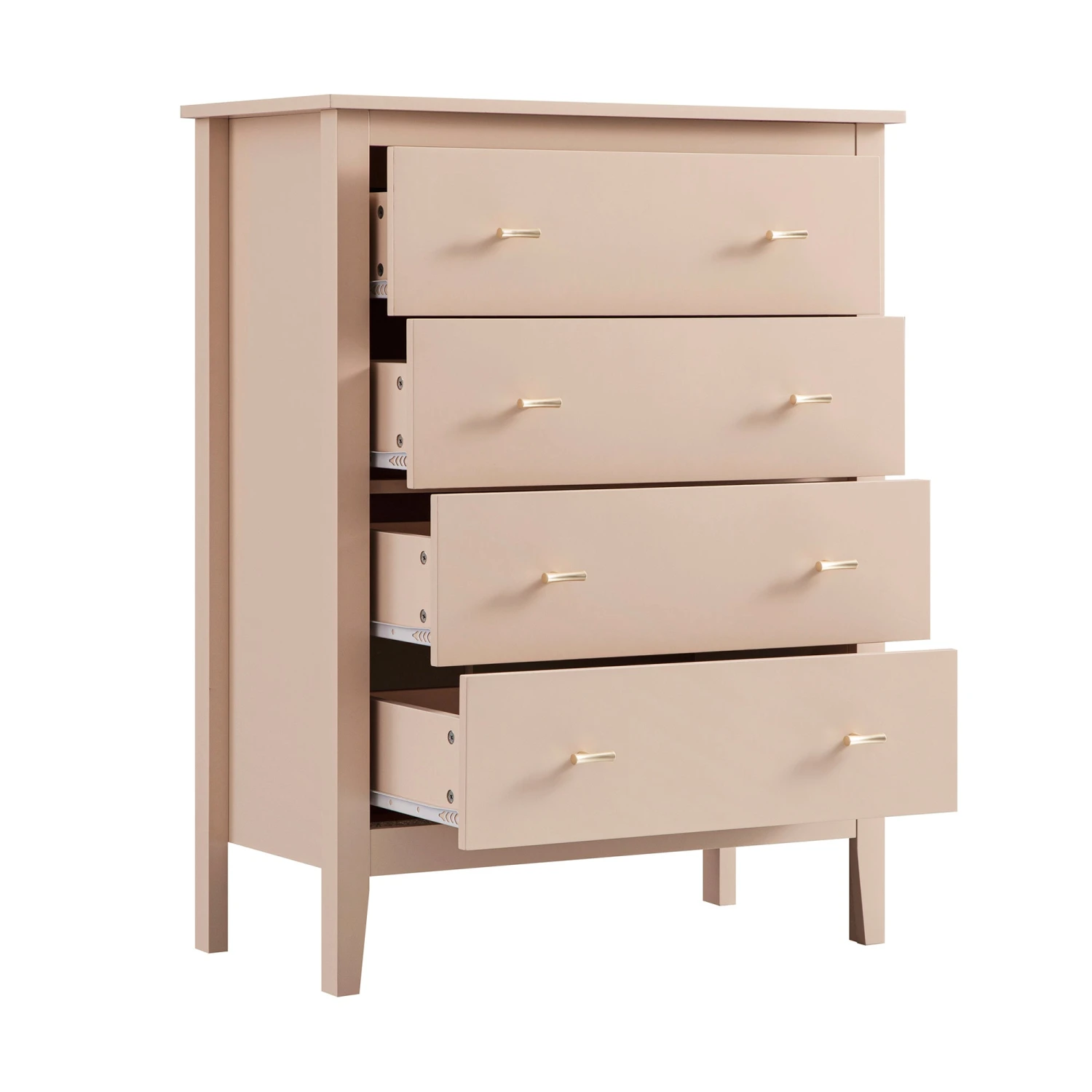 Oakham Chest Of 4 Drawers, Nude Pink 9 Oakham Chest Of 4 Drawers, Nude Pink - Image 9