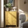 Oakham Chest Of 4 Drawers, Rattan Yellow 31 Oakham Chest Of 4 Drawers, Rattan Yellow -Daals Store FT COD 07 SAFYEL main