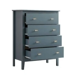Oakham Chest Of 4 Drawers, Stormy Blue 17 Oakham Chest Of 4 Drawers, Stormy Blue -Daals Store FT COD 07 STORM WB3