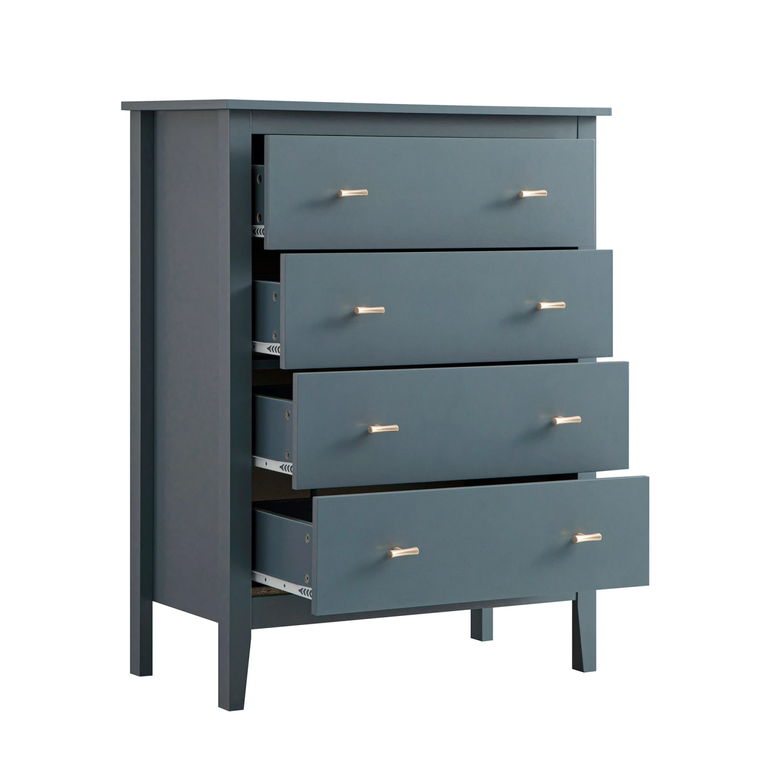 Oakham Chest Of 4 Drawers, Stormy Blue 7 Oakham Chest Of 4 Drawers, Stormy Blue - Image 7