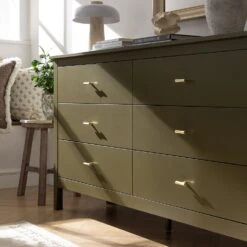 Oakham Chest Of 6 Drawers, Olive Grove 16 Oakham Chest Of 6 Drawers, Olive Grove -Daals Store FT COD 08 DOLIVE scene2