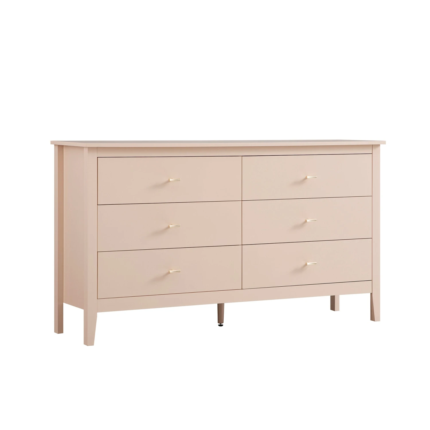 Oakham Chest Of 6 Drawers, Nude Pink 2 Oakham Chest Of 6 Drawers, Nude Pink - Image 2
